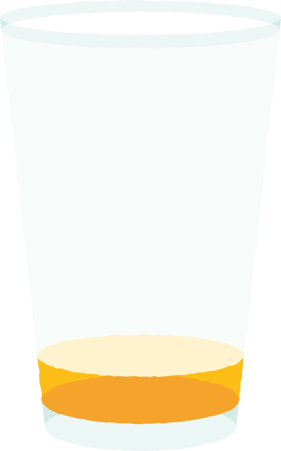 Empty pint glass