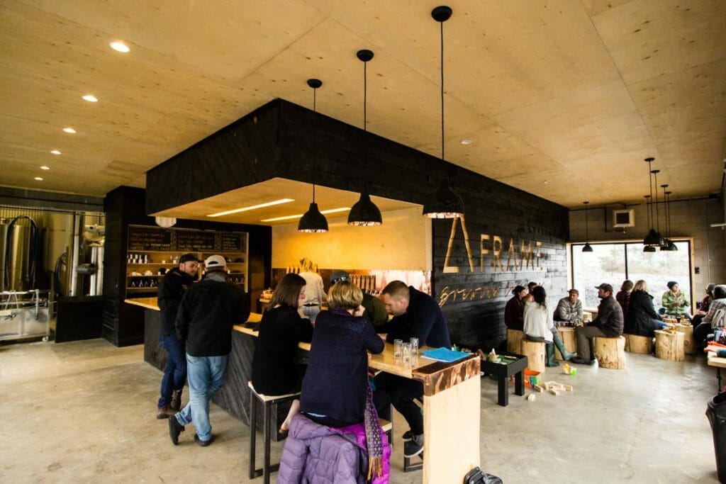 Squamish Ale Trail A-Frame Brewing Interior