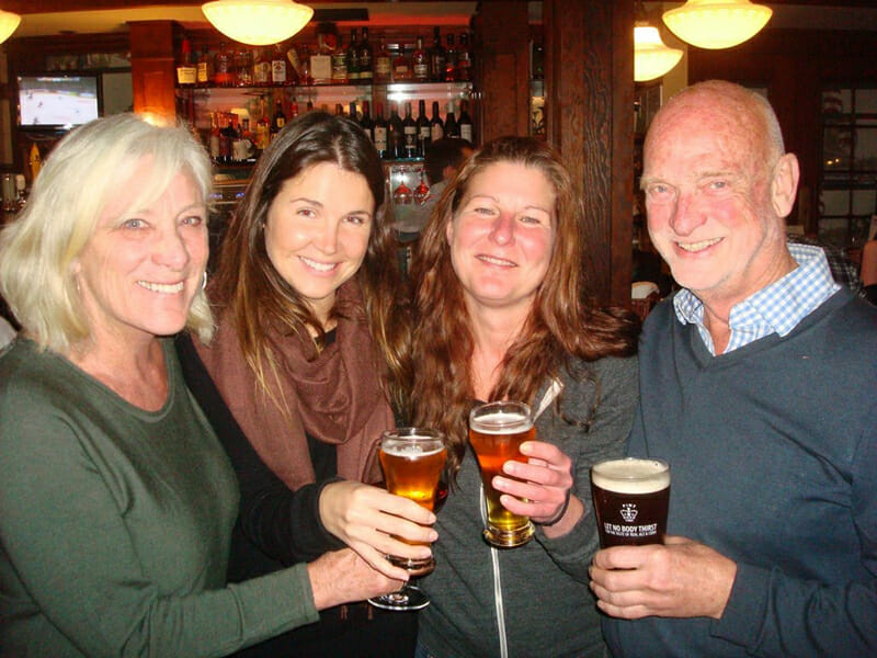 From left, Mary Jameson, Spinnakers GM Claire Radosevic, head chef Ali Ryan and Paul Hadfield.