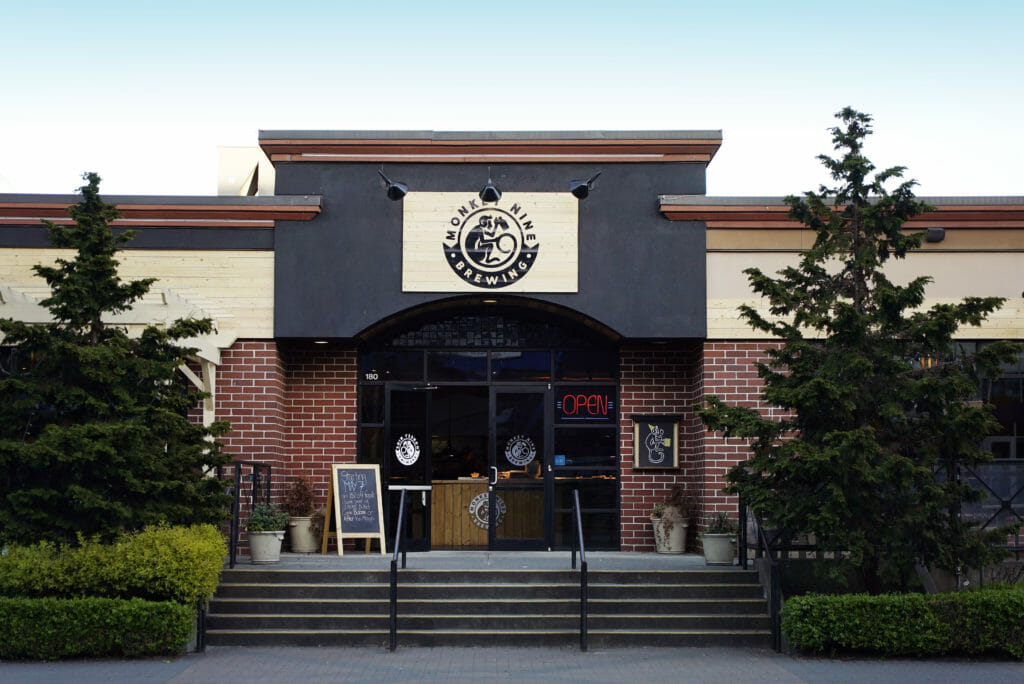 image of entrance to Monkey 9 Brewing in Richmond, BC