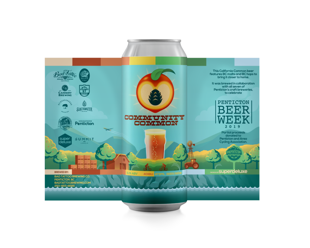 Community Common can design, released for Penticton Beer Week