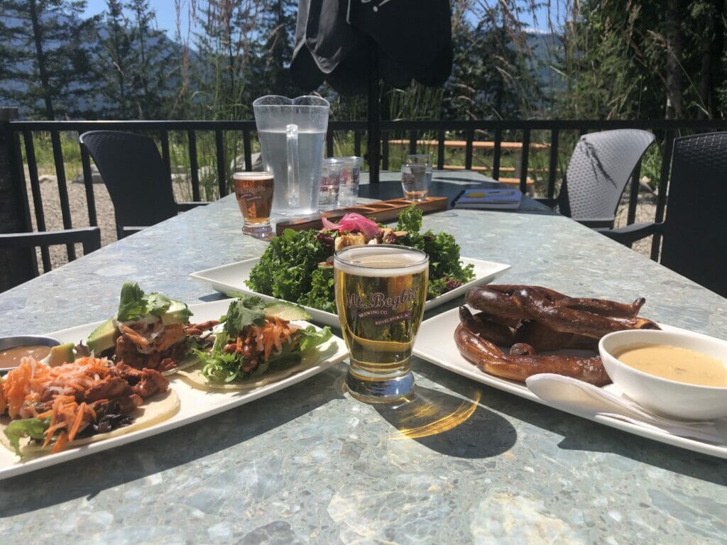 Delicious eats at Mt. Begbie Brewing