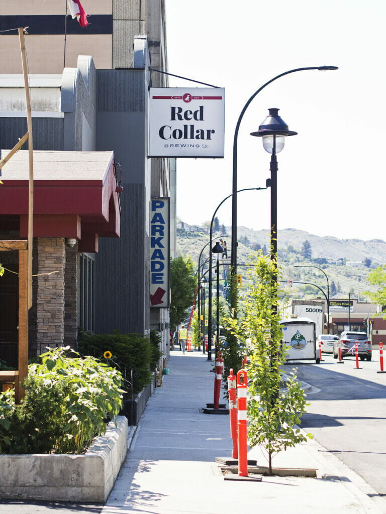 The entrance to Red Collar Brewing in Kamloops on the BC Ale Trail