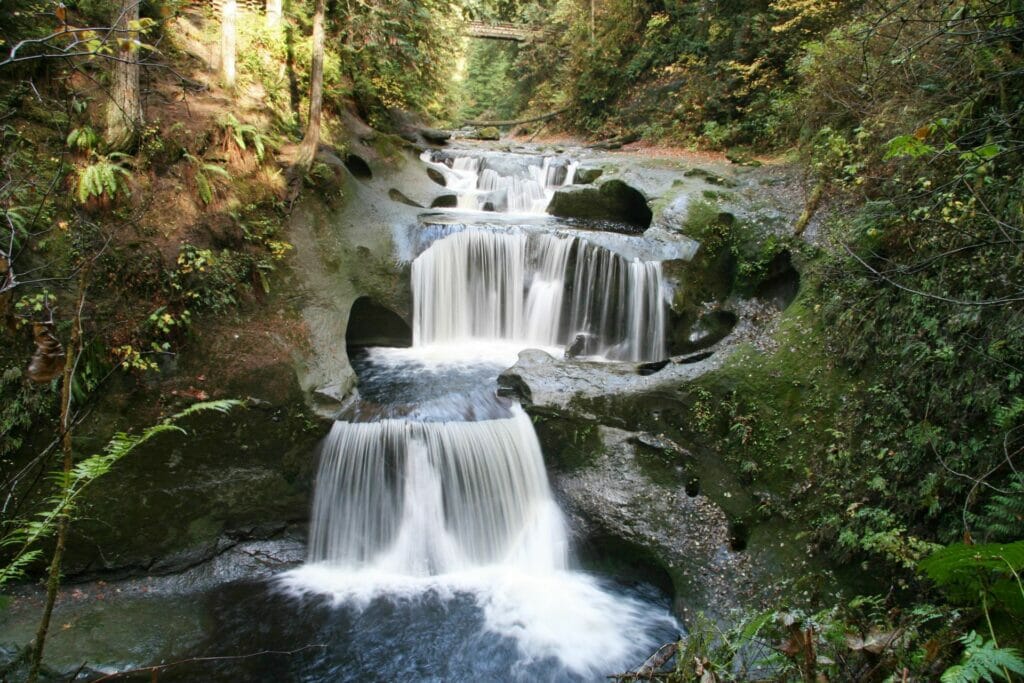 Maple Ridge waterfall on the BC Ale Trail