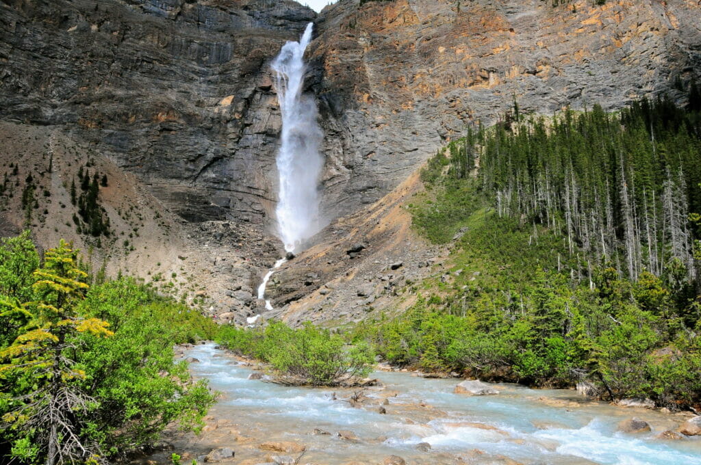 Takakkaw Falls on the BC Ale Trail - waterfalls and craft beer