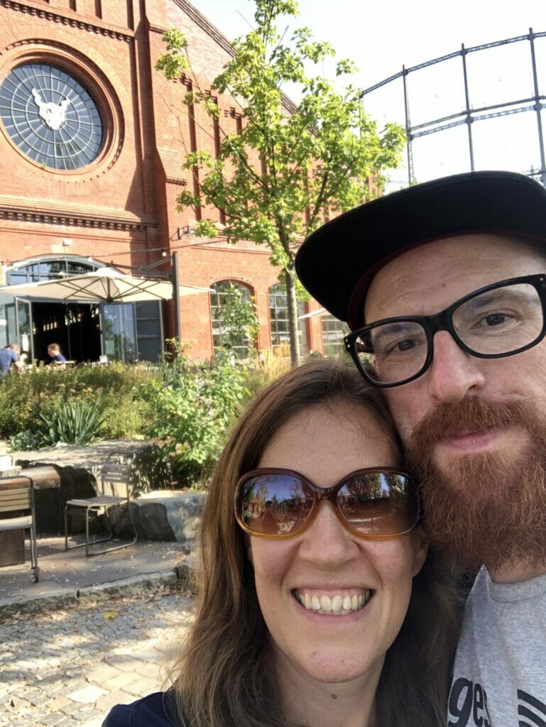 Chloe and Cédric at Stone Brewing in Berlin