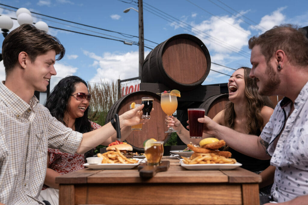 Barley mill pub - craft brewery patios