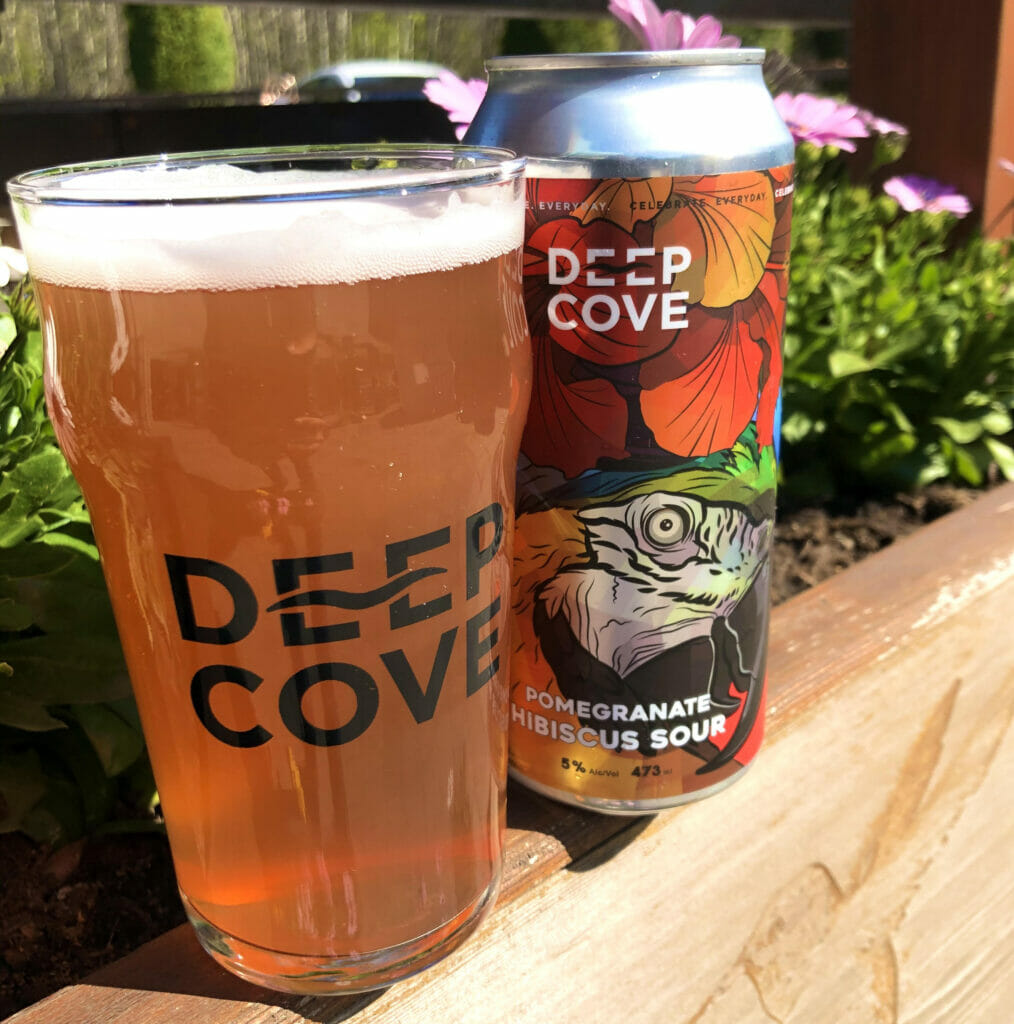 spring beer releases Pomegranate Hibiscus Sour - Deep Cove Brewers & Distillers - BC Ale Trail