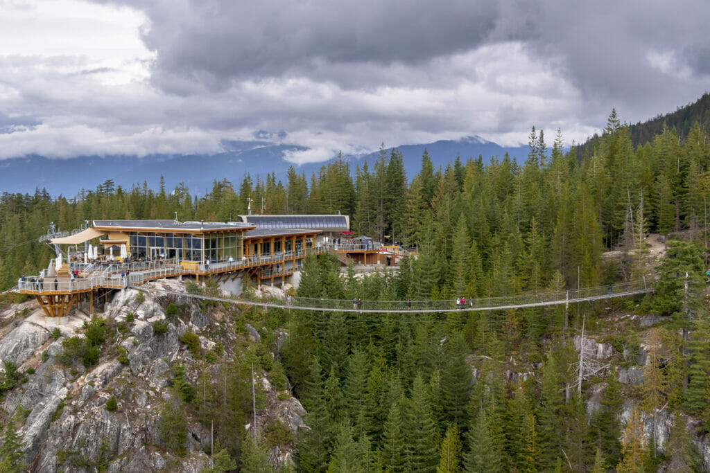 BC attractions that offer craft beer - The Sea to Sky Gondola is a major tourist attraction between Vancouver and Whistler.