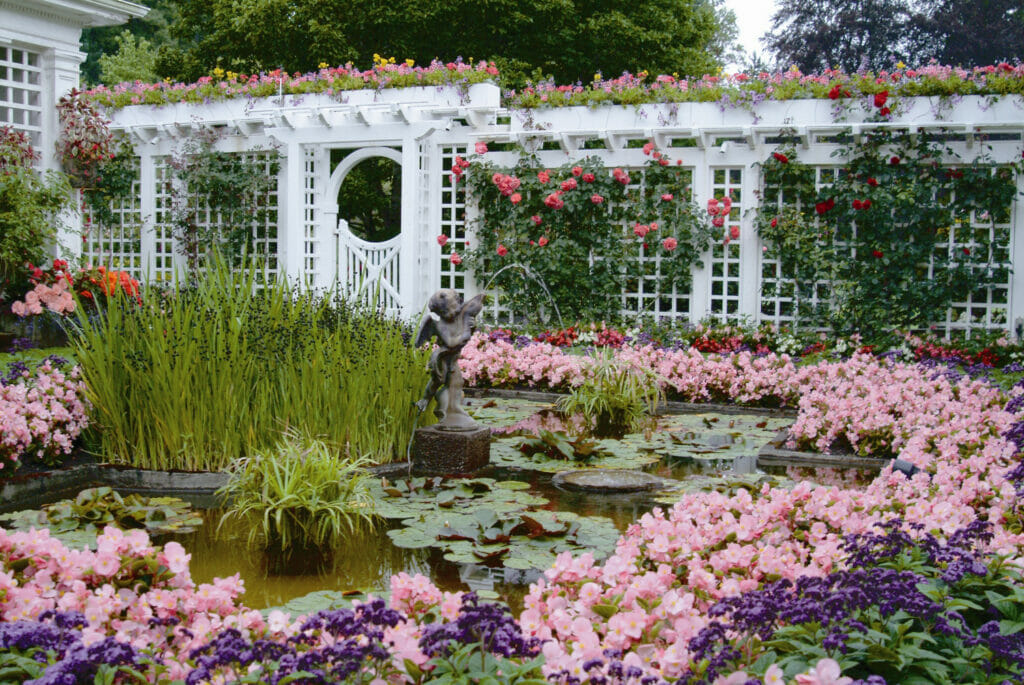 Butchart Gardens is home to the Sunken Garden, Italian Garden, and Japanese Garden in Victoria.