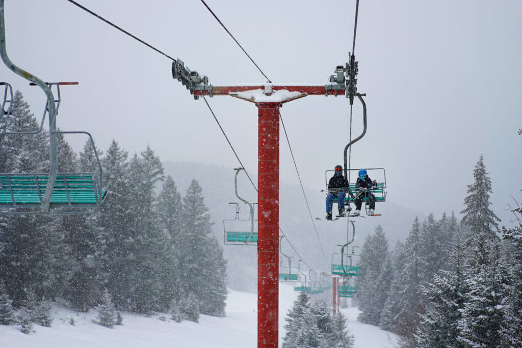 Harper Mountain chairlift, Kamloops