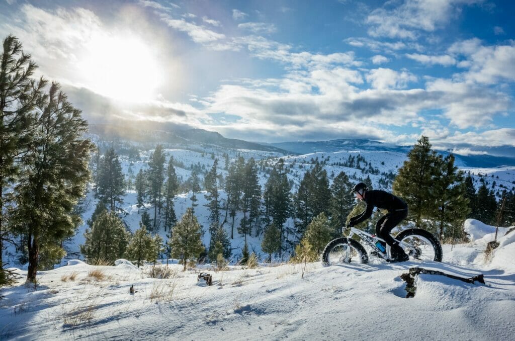 Kenna Cartwright Park - Fat Biking in the snow. Photo: Sean Jenkins