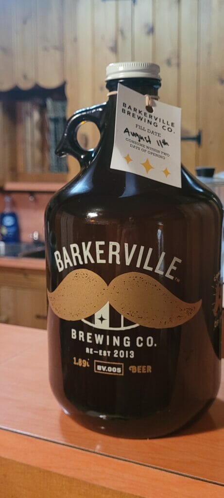 barkerville brewing growler