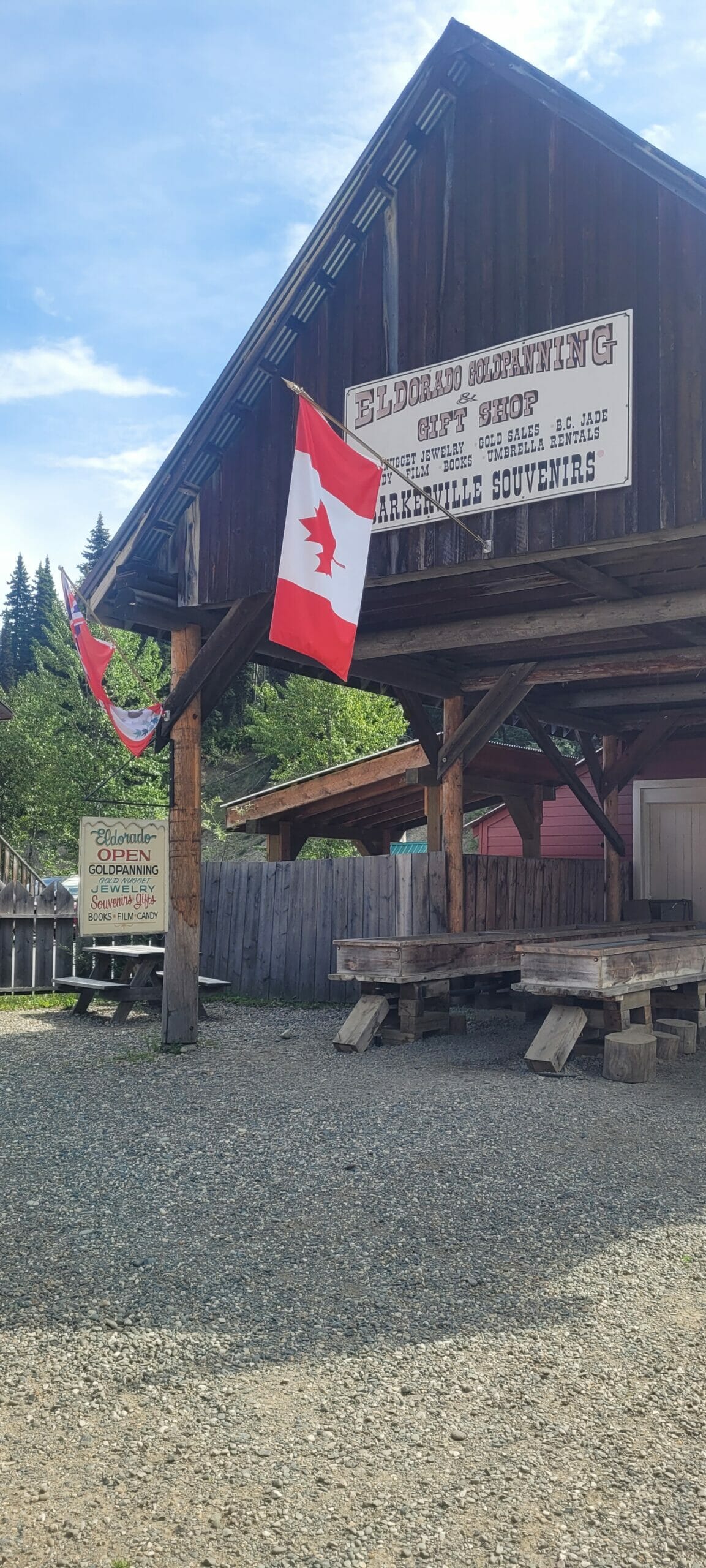 panning for gold in barkerville