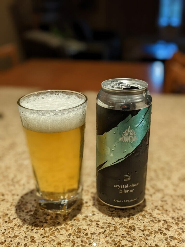 Coast Mountain Brewing's Crystal Chair Pils