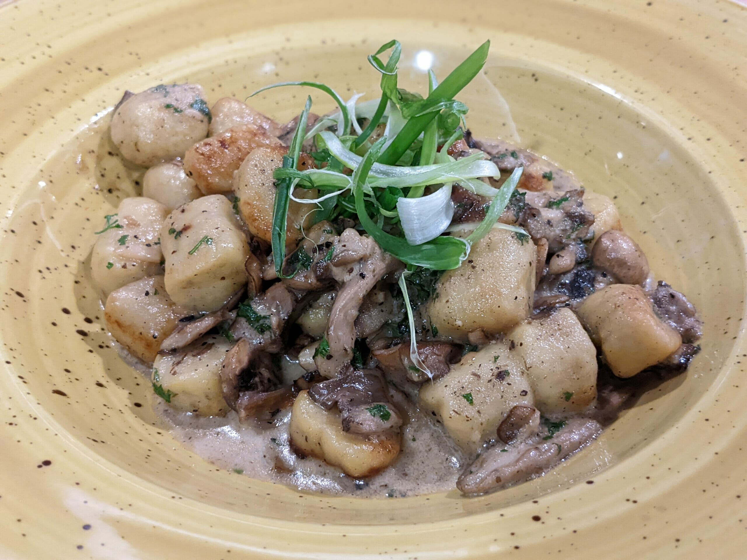 Mushroom gnocci from Qualicum Beach Cafe