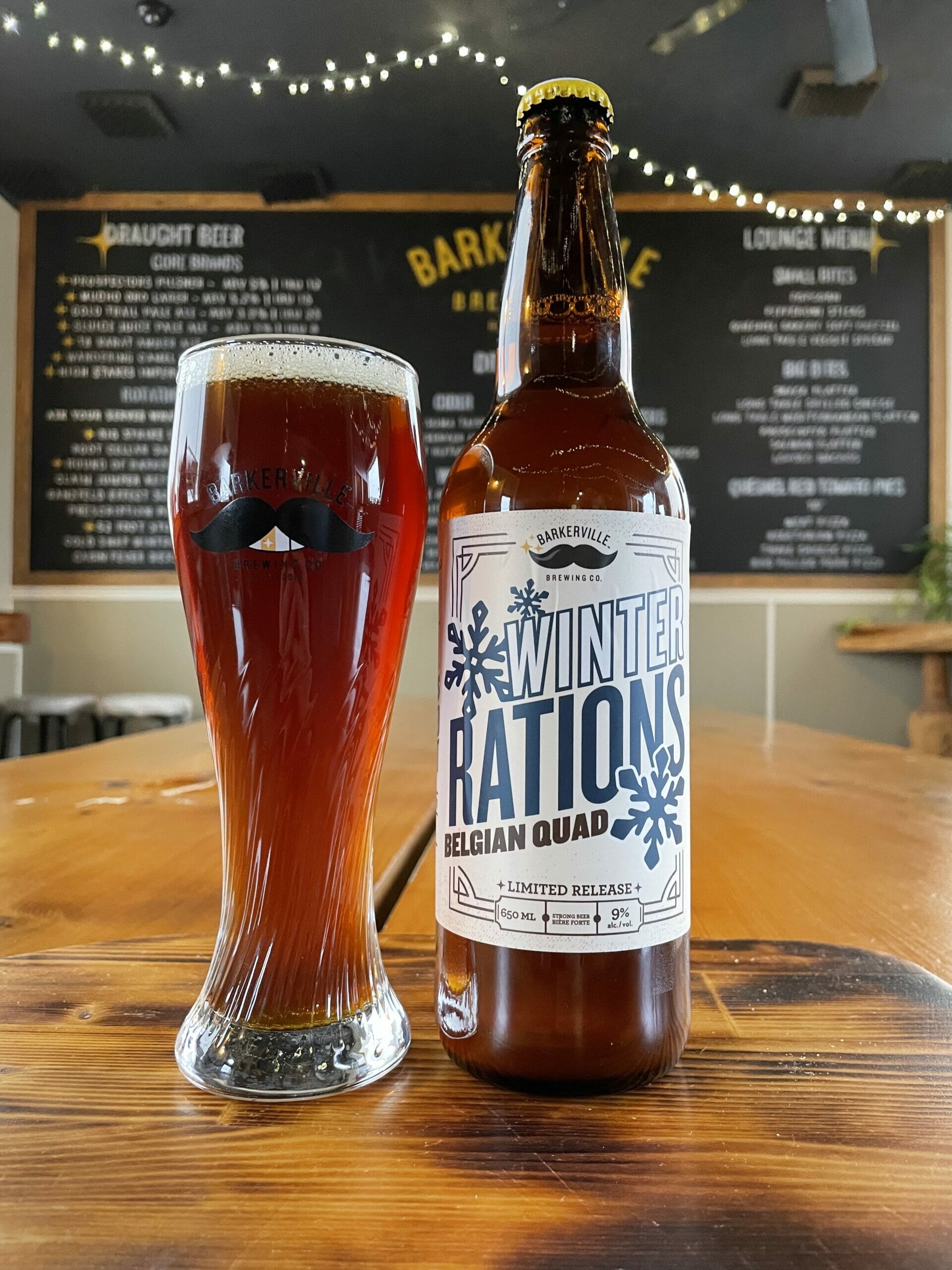 Barkerville Brewing Winter Rations Belgian Quad