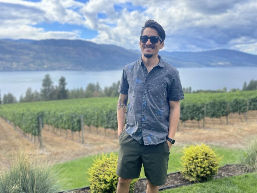 Miguel Molina in Kelowna on summer vacation