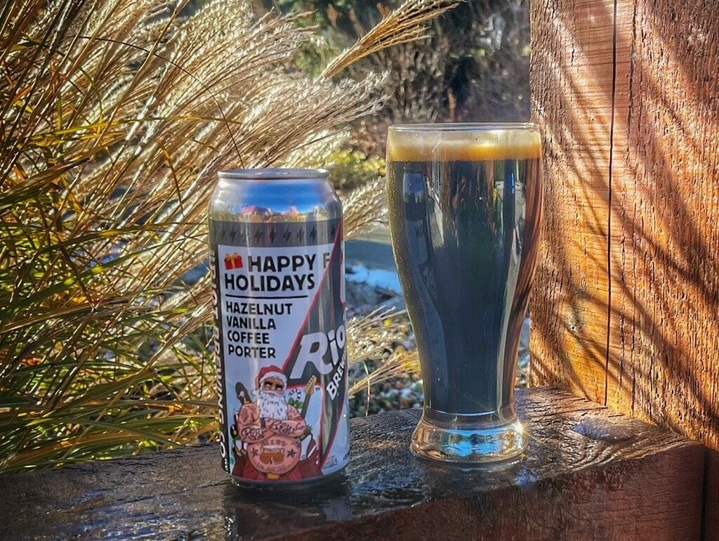 Happy F***kin' Holidays Hazelnut Vanilla Coffee Porter - Riot Brewing