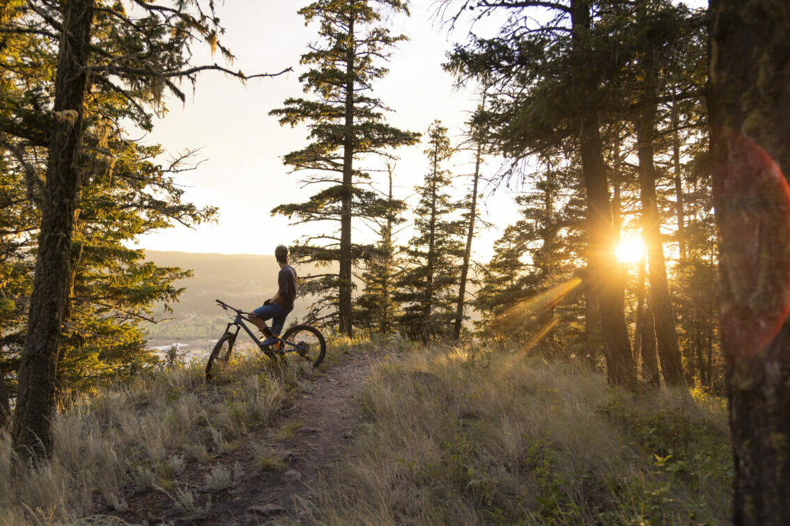 Mike Gamble riding the Jimmy Fox trail in Williams Lake - Photo: Ben Haggar