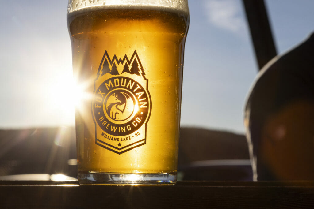 A pint of beer at Fox Mountain Brewing in Williams Lake, BC