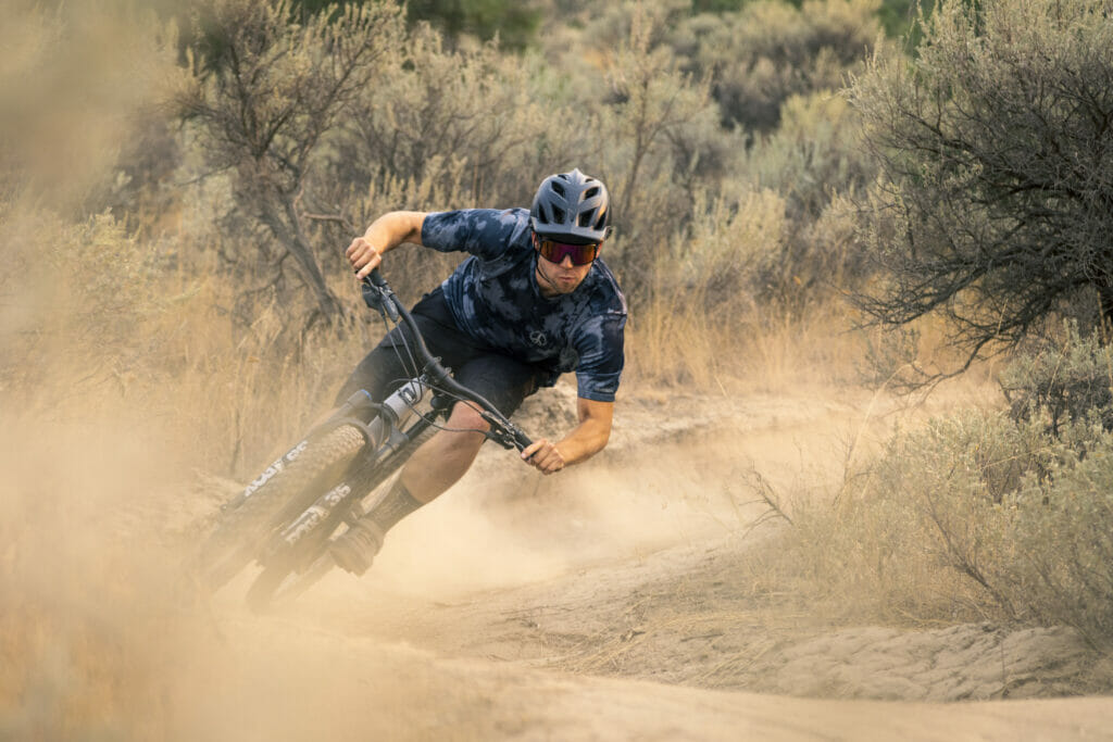 Jordan Hodder on the Pale Rider trail in Kamloops, BC