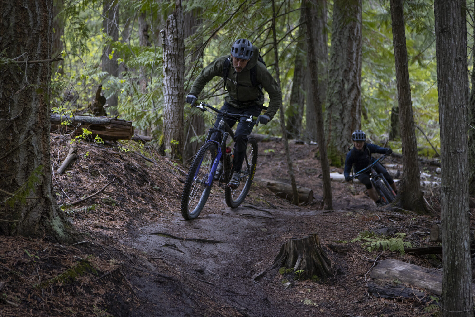 Adrian Bostock and Kyla Sherman riding Mo Buddha in Salmon Arm