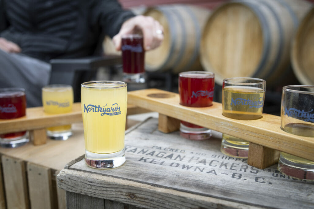 Flights at Northyards Cider Co