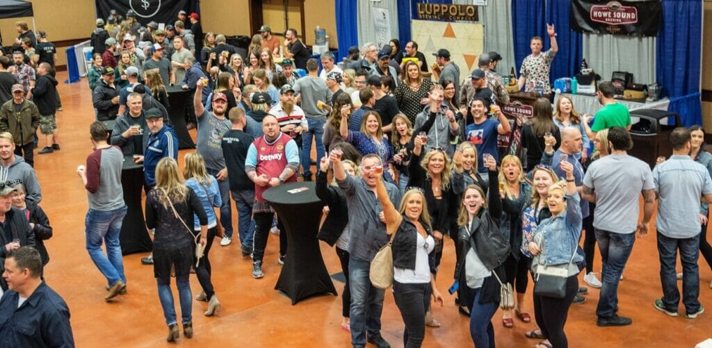 The crowd at 2019 Okanagan Fest of Ale, Penticton, BC