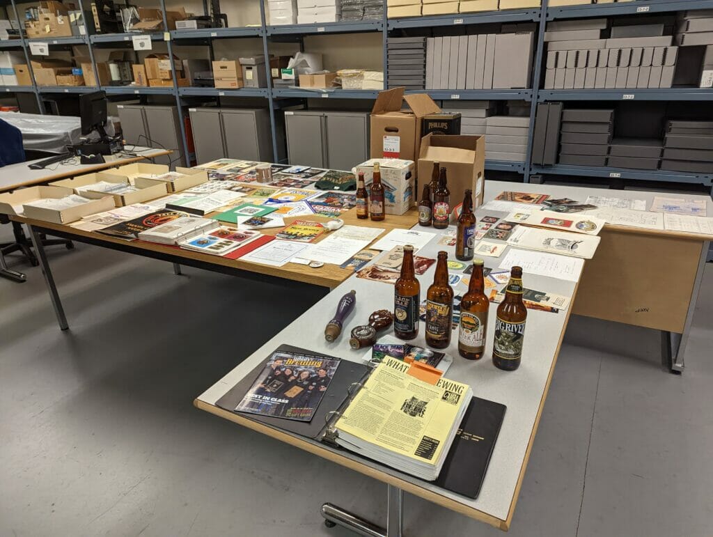 BC Beer History display at SFU Archives