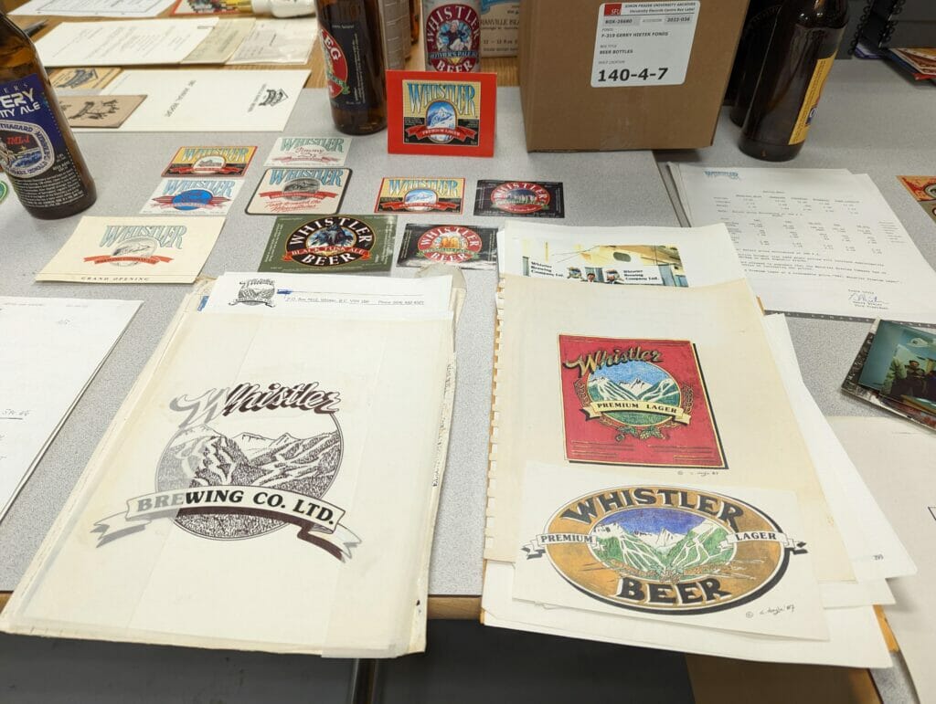 BC Beer History display at SFU Archives