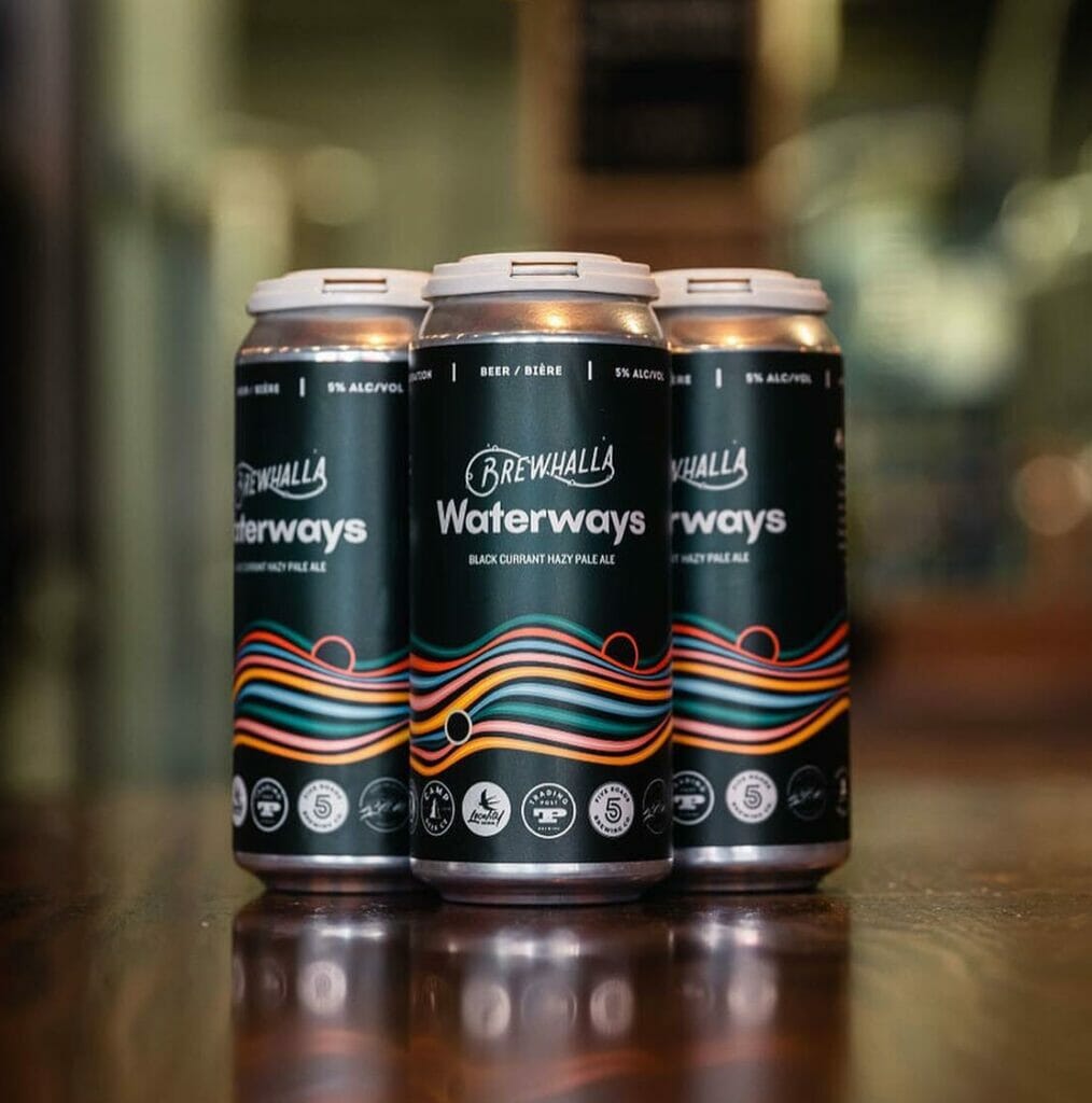 Brewhalla Waterways Black Currant Hazy Pale.