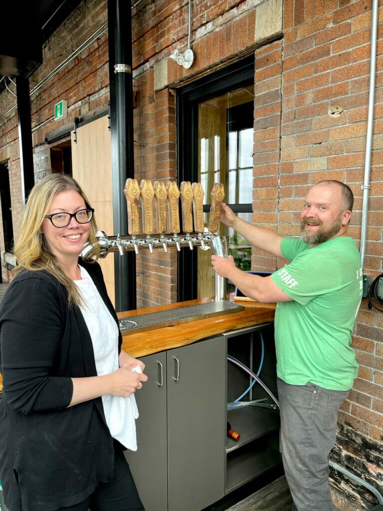 One of the service bars in the new Wheelhouse Brewing space (photo: Wheelhouse Brewing)