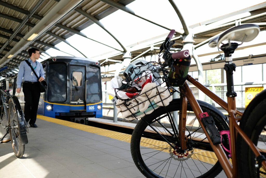 Taking the Skytrain back home from Sapperton Station 