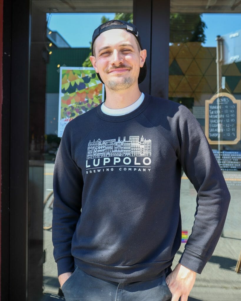 a portrait of Connor Blanchard, Luppolo Brewing